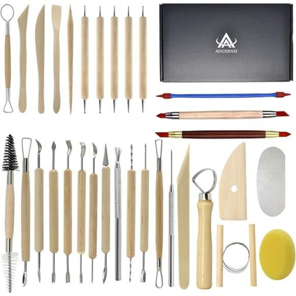 Pottery Sculpting Tools 32PCS Ceramic Clay Carving Tools Set - Picture 7 of 7